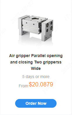 Air gripper Parallel opening and closing Two gripperss Wide