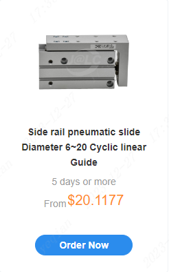 Side rail pneumatic slide Diameter 6~20 Cyclic linear Guide