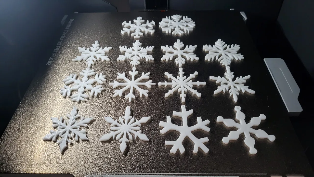 Snowflakes for christmas tree decoration