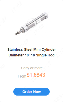 Stainless Steel Mini Cylinder Diameter 10~16 Single Rod