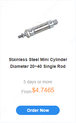 Stainless Steel Mini Cylinder Diameter 20~40 Single Rod