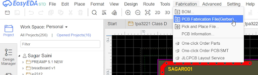 PCB fabrication file generation