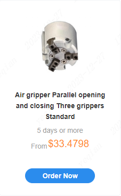 Air gripper Parallel opening and closing Three grippers Standard