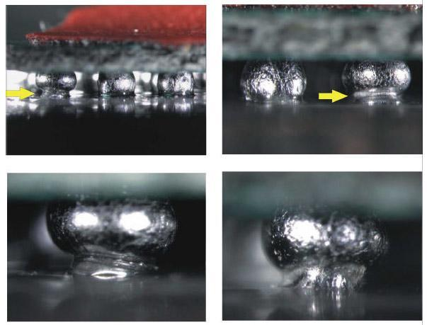 close-up photos capturing metallic glass formation stages, revealing atom arrangements and bonding. Educational and scientific insights conveyed.