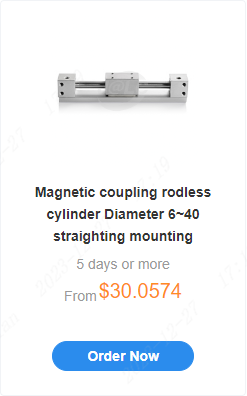 Magnetic coupling rodless cylinder Diameter 6~40 straighting mounting