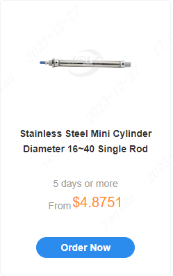 Stainless Steel Mini Cylinder Diameter 16~40 Single Rod