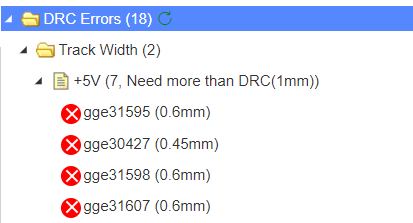 DRC check in PCB design