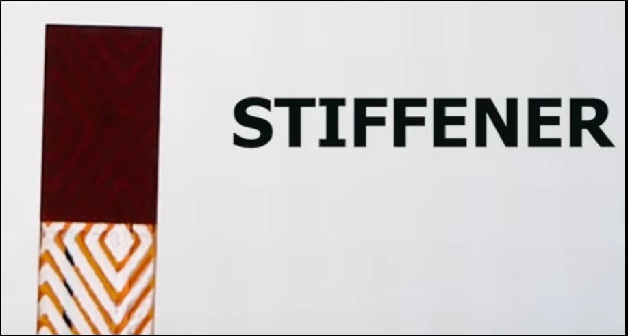 The stiffener in a flexible printed circuit