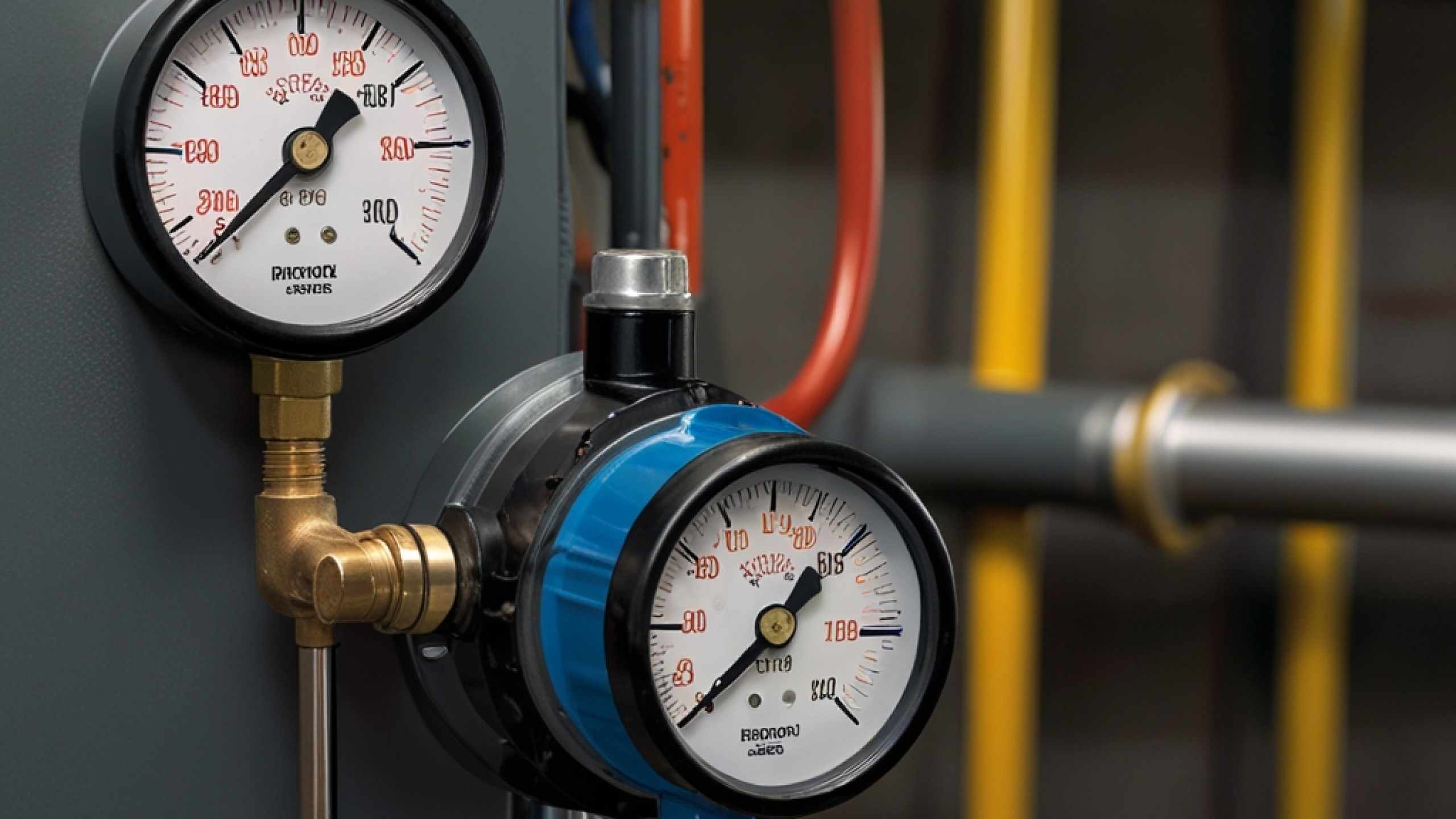 Example diagram of air pressure gauge for industrial applications