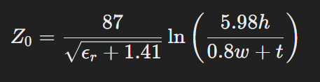 microstrip impedance