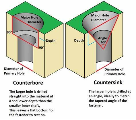 counterbore and countersink