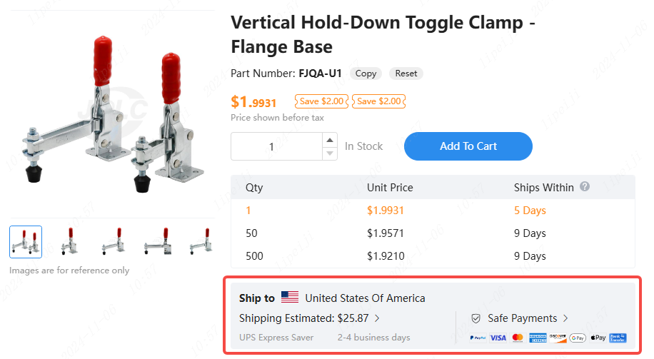 Shipping Cost Estimate - JLCMC