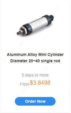 Aluminum Alloy Mini Cylinder Diameter 20~40 single rod