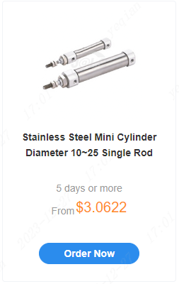 Stainless Steel Mini Cylinder Diameter 10~25 Single Rod