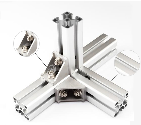 Using Aluminum extrusion accessories in assembly of Aluminum profiles