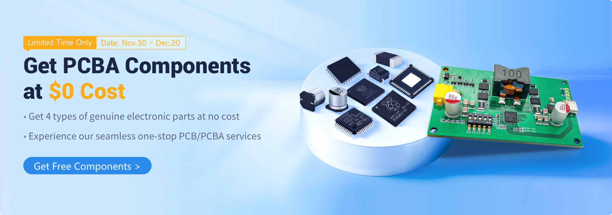Get Free PCBA Components