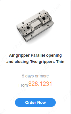 Air gripper Parallel opening and closing Two grippers Thin