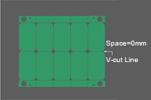 PCB Capability - Panelization without space